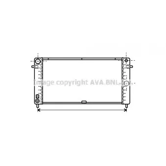 Radiateur, refroidissement du moteur AVA QUALITY COOLING