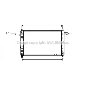 Radiateur, refroidissement du moteur AVA QUALITY COOLING