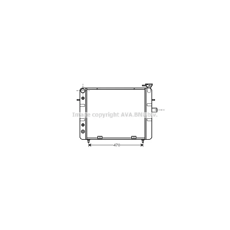 Radiateur, refroidissement du moteur AVA QUALITY COOLING OL2129
