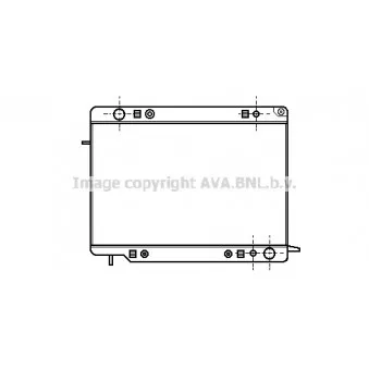Radiateur, refroidissement du moteur AVA QUALITY COOLING OL2151