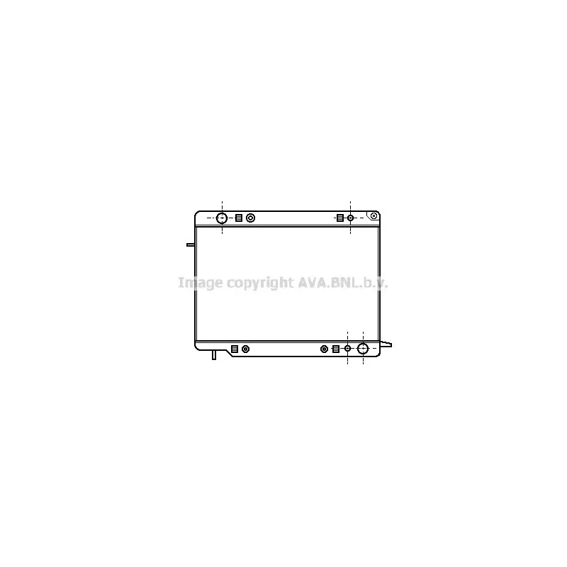 Radiateur, refroidissement du moteur AVA QUALITY COOLING OL2151