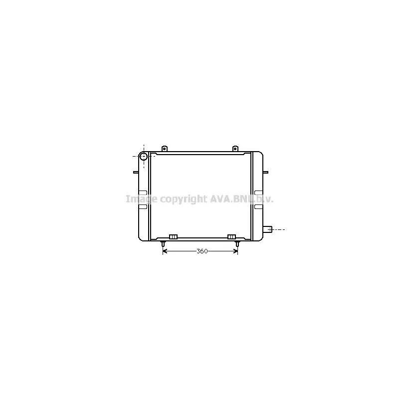 Radiateur, refroidissement du moteur AVA QUALITY COOLING OL2155