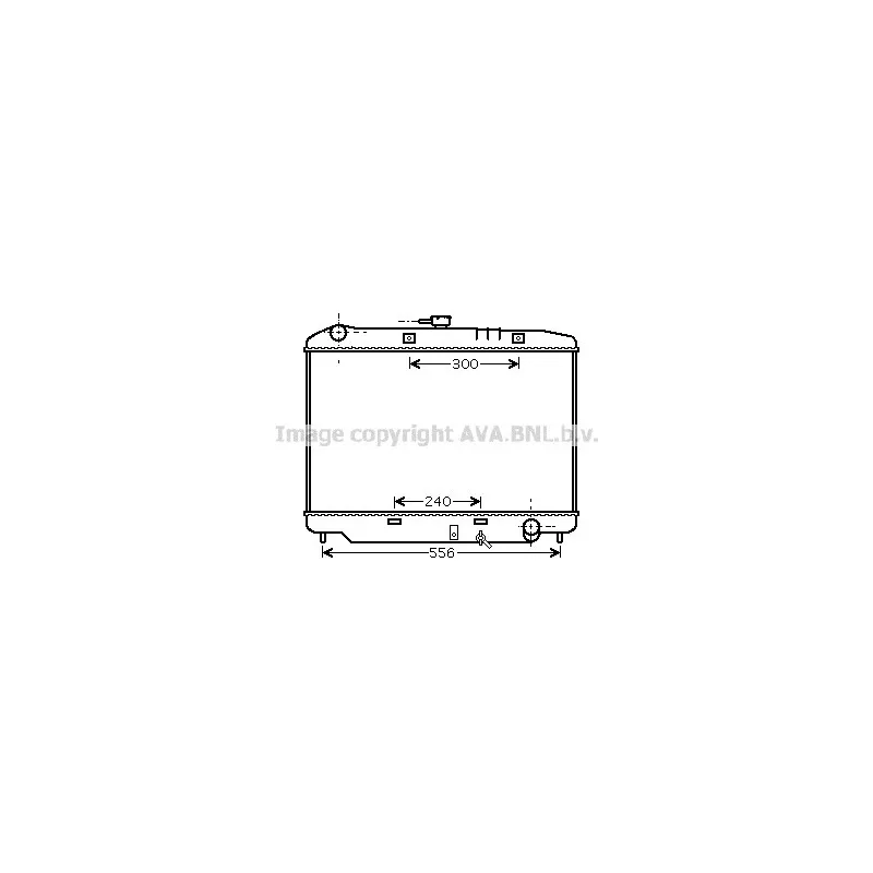 Radiateur, refroidissement du moteur AVA QUALITY COOLING OL2179