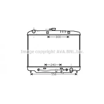 Radiateur, refroidissement du moteur AVA QUALITY COOLING OL2180