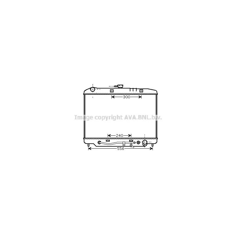 Radiateur, refroidissement du moteur AVA QUALITY COOLING OL2180