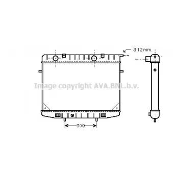 Radiateur, refroidissement du moteur AVA QUALITY COOLING
