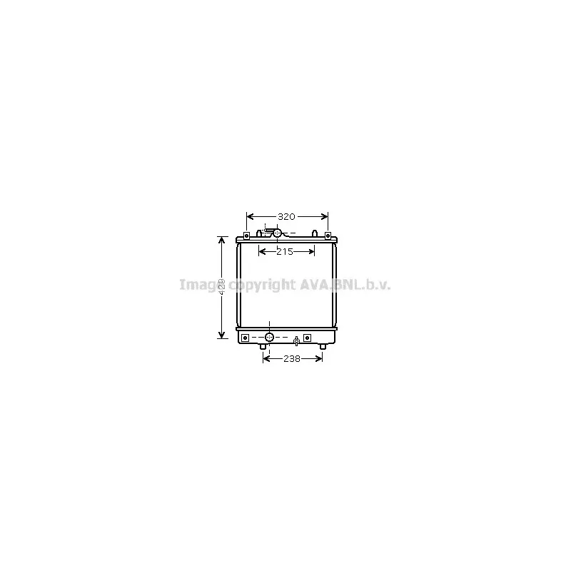 Radiateur, refroidissement du moteur AVA QUALITY COOLING OL2382