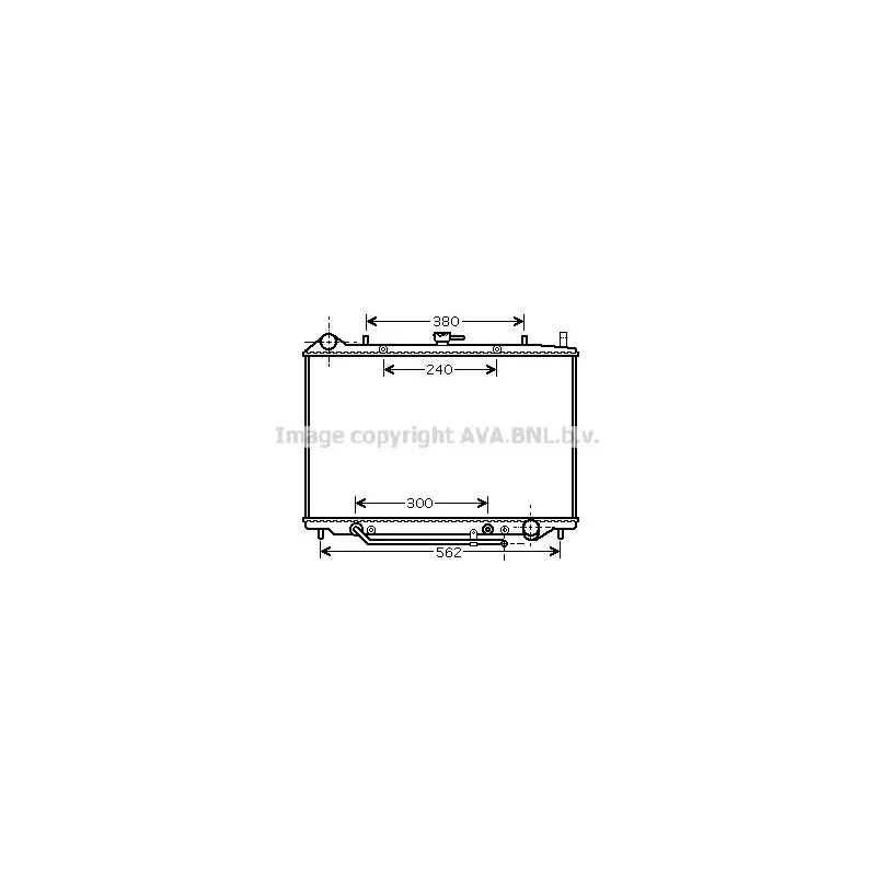 Radiateur, refroidissement du moteur AVA QUALITY COOLING OL2455