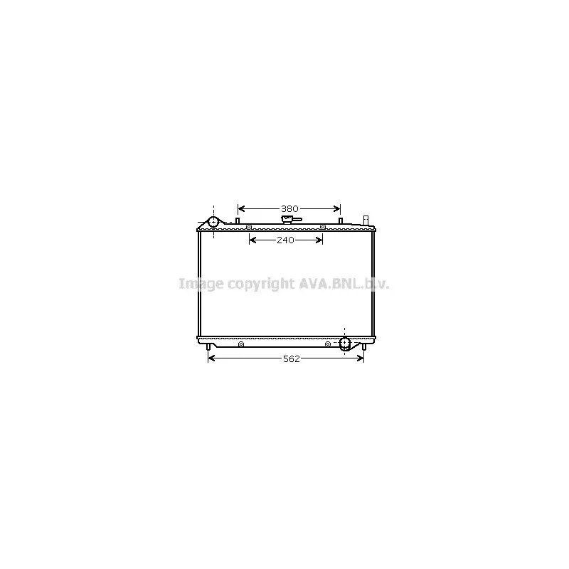 Radiateur, refroidissement du moteur AVA QUALITY COOLING OL2456