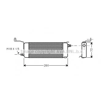 Radiateur d'huile AVA QUALITY COOLING OL3258
