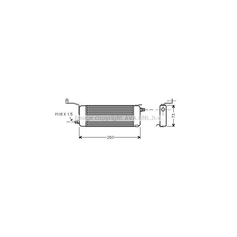 Radiateur d'huile AVA QUALITY COOLING OL3258