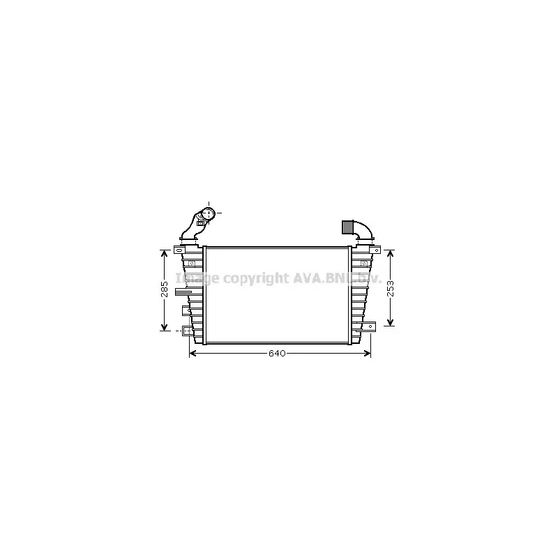Intercooler, échangeur AVA QUALITY COOLING OL4416