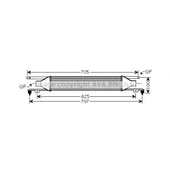 Intercooler, échangeur AVA QUALITY COOLING OL4421