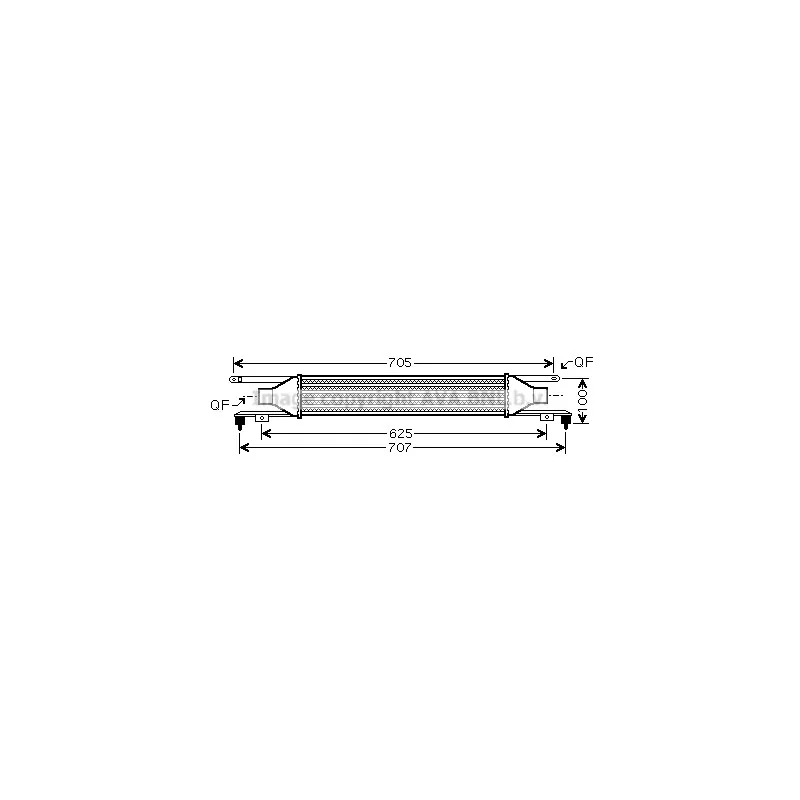 Intercooler, échangeur AVA QUALITY COOLING OL4421