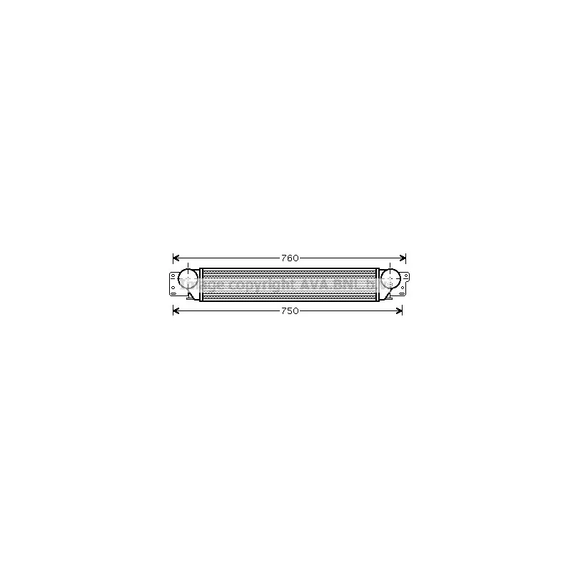 Intercooler, échangeur AVA QUALITY COOLING OL4442