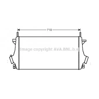Intercooler, échangeur AVA QUALITY COOLING OL4476