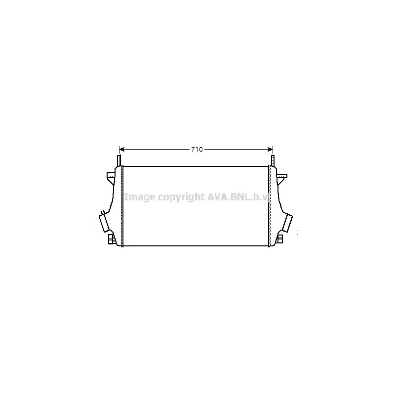 Intercooler, échangeur AVA QUALITY COOLING OL4476