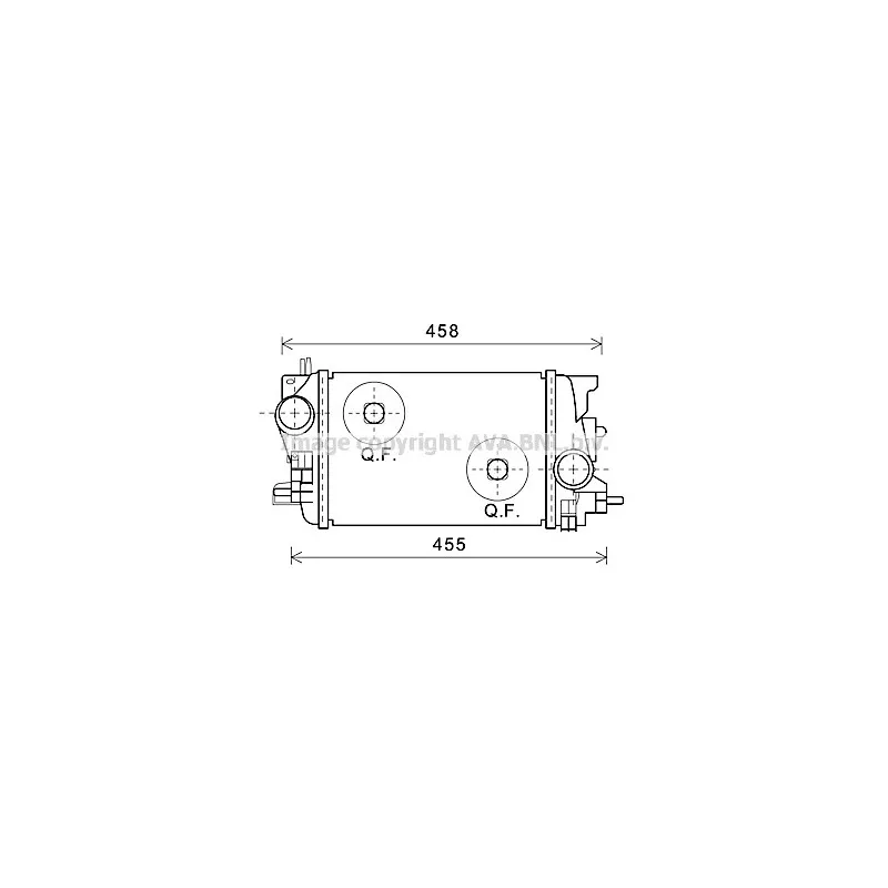 Intercooler, échangeur AVA QUALITY COOLING OL4592
