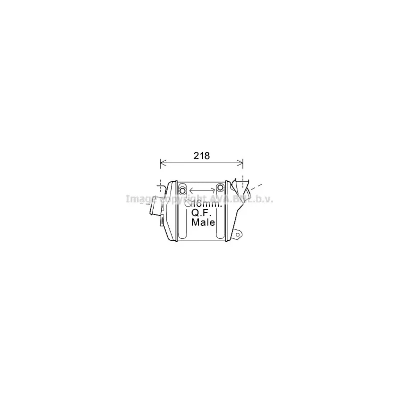 Intercooler, échangeur AVA QUALITY COOLING OL4598