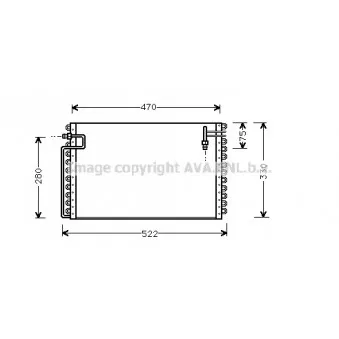Condenseur, climatisation AVA QUALITY COOLING OL5210
