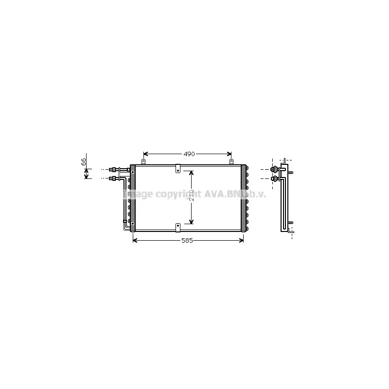 Condenseur, climatisation AVA QUALITY COOLING OL5211