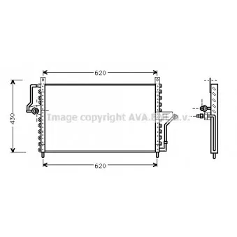 Condenseur, climatisation AVA QUALITY COOLING OL5223