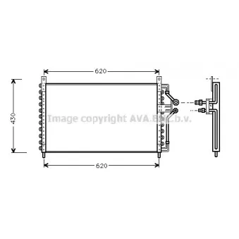 Condenseur, climatisation AVA QUALITY COOLING OL5226