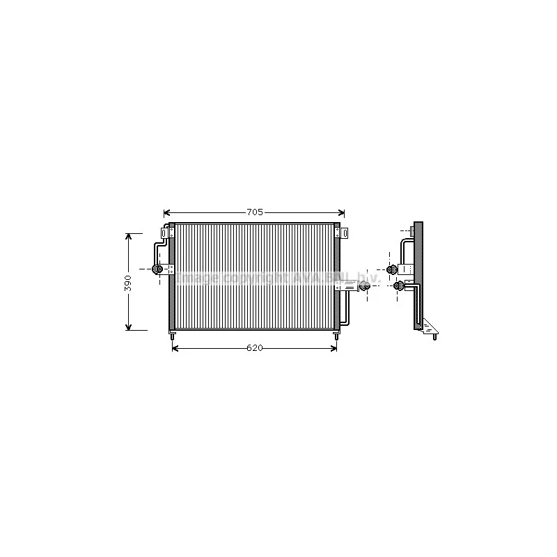 Condenseur, climatisation AVA QUALITY COOLING OL5227