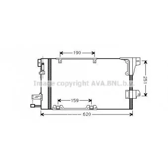 Condenseur, climatisation AVA QUALITY COOLING OL5251D