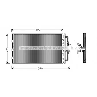 Condenseur, climatisation AVA QUALITY COOLING OL5267