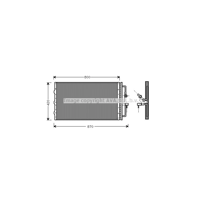 Condenseur, climatisation AVA QUALITY COOLING OL5267