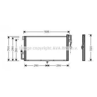 Condenseur, climatisation AVA QUALITY COOLING OL5268