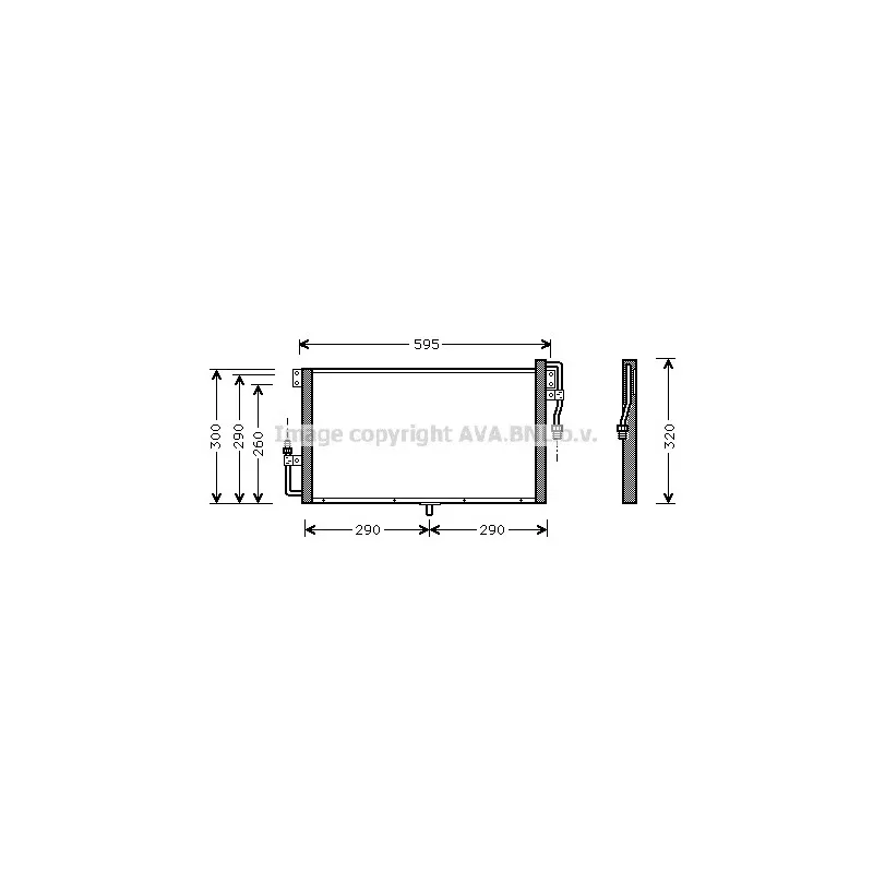 Condenseur, climatisation AVA QUALITY COOLING OL5268
