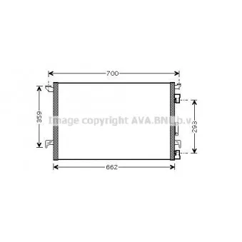Condenseur, climatisation AVA QUALITY COOLING OL5333D