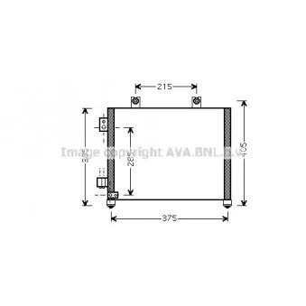 Condenseur, climatisation AVA QUALITY COOLING OL5342
