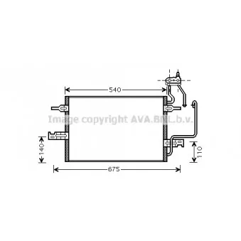 Condenseur, climatisation AVA QUALITY COOLING OL5349
