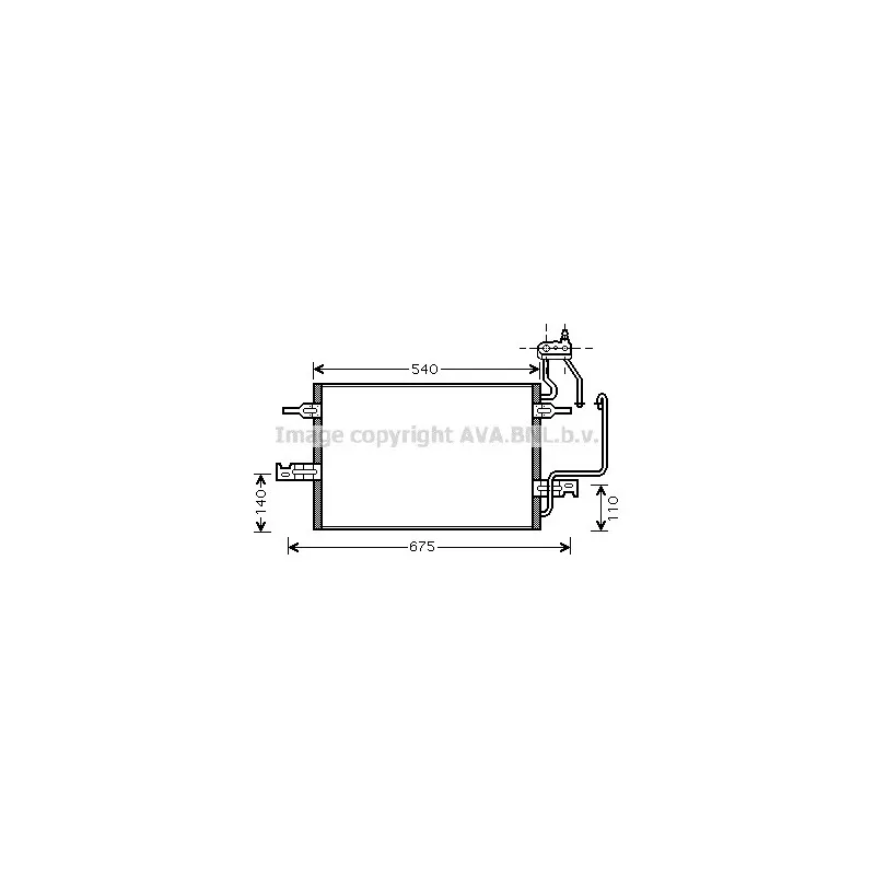 Condenseur, climatisation AVA QUALITY COOLING OL5349