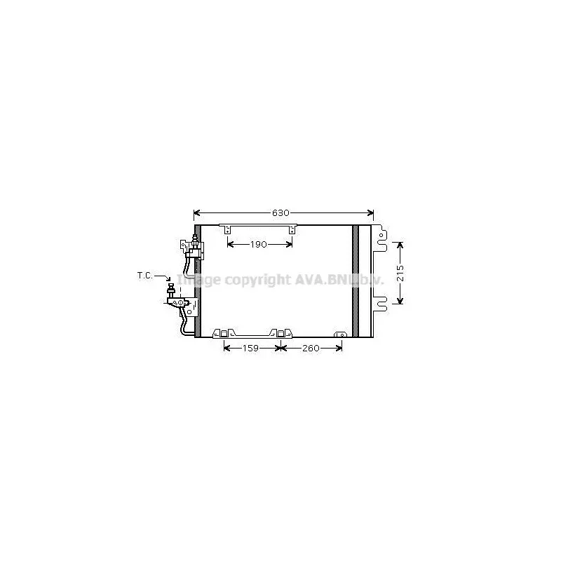 Condenseur, climatisation AVA QUALITY COOLING OL5367D