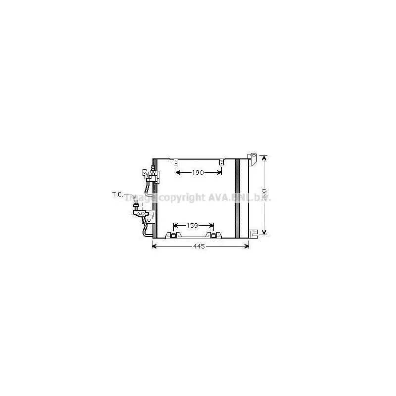 Condenseur, climatisation AVA QUALITY COOLING OL5368D