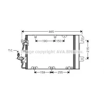 Condenseur, climatisation AVA QUALITY COOLING OL5384D