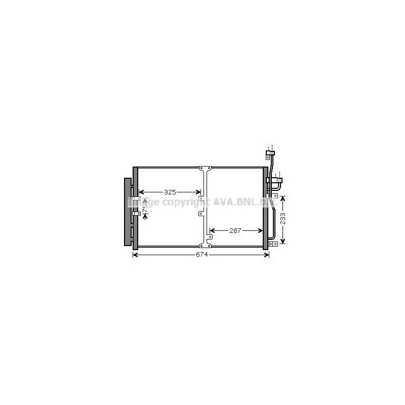 Condenseur, climatisation AVA QUALITY COOLING OL5425D