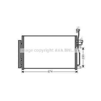 Condenseur, climatisation AVA QUALITY COOLING OL5433D
