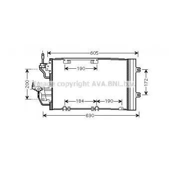 Condenseur, climatisation AVA QUALITY COOLING OL5454D
