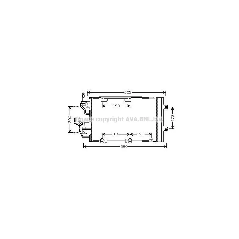 Condenseur, climatisation AVA QUALITY COOLING OL5454D