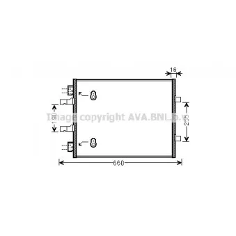 Condenseur, climatisation AVA QUALITY COOLING OL5480