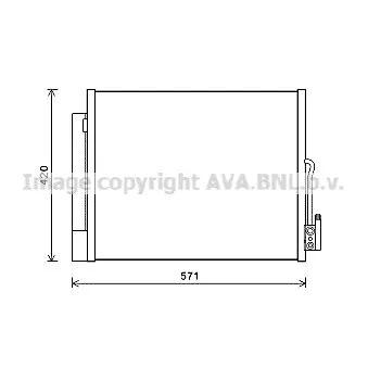 Condenseur, climatisation AVA QUALITY COOLING OL5560D