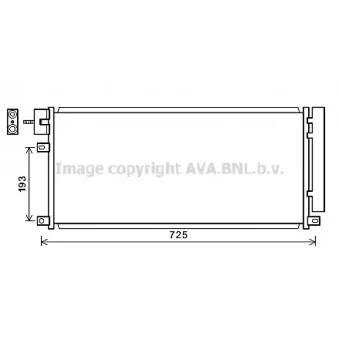 Condenseur, climatisation AVA QUALITY COOLING OL5634D