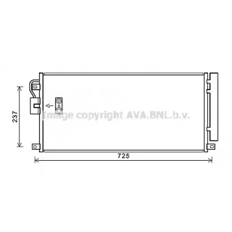 Condenseur, climatisation AVA QUALITY COOLING OL5638D