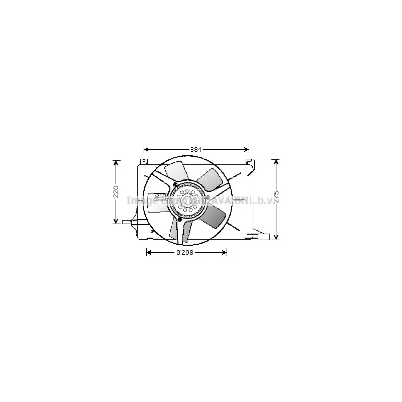 Ventilateur, refroidissement du moteur AVA QUALITY COOLING OL7502