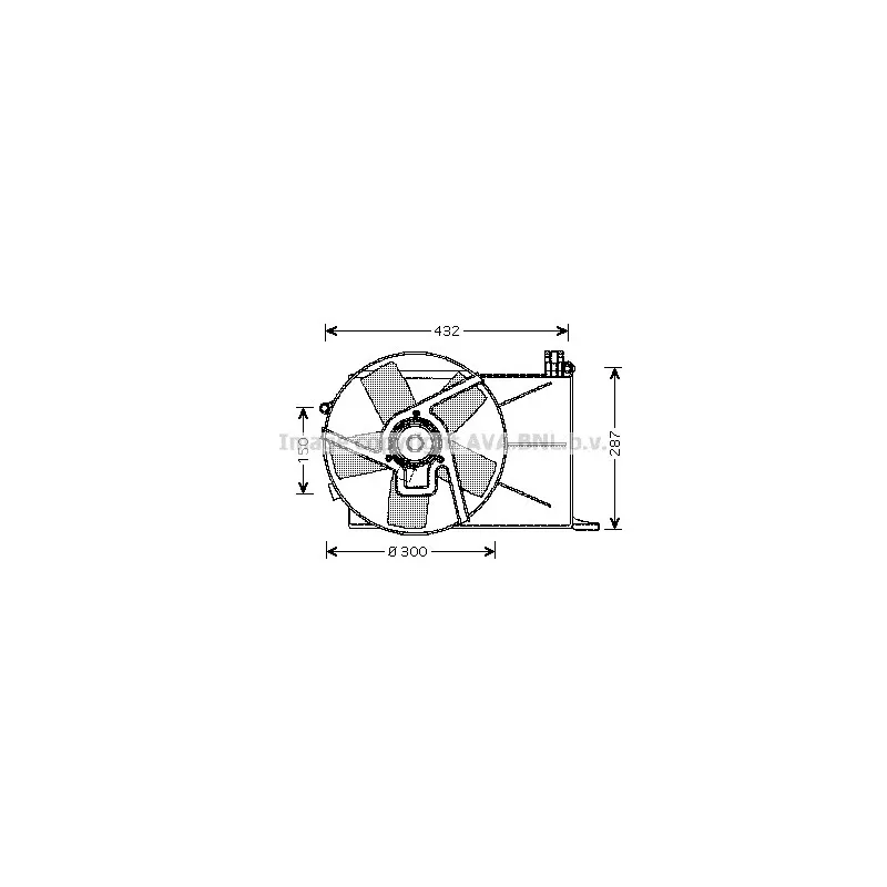 Ventilateur, refroidissement du moteur AVA QUALITY COOLING OL7510